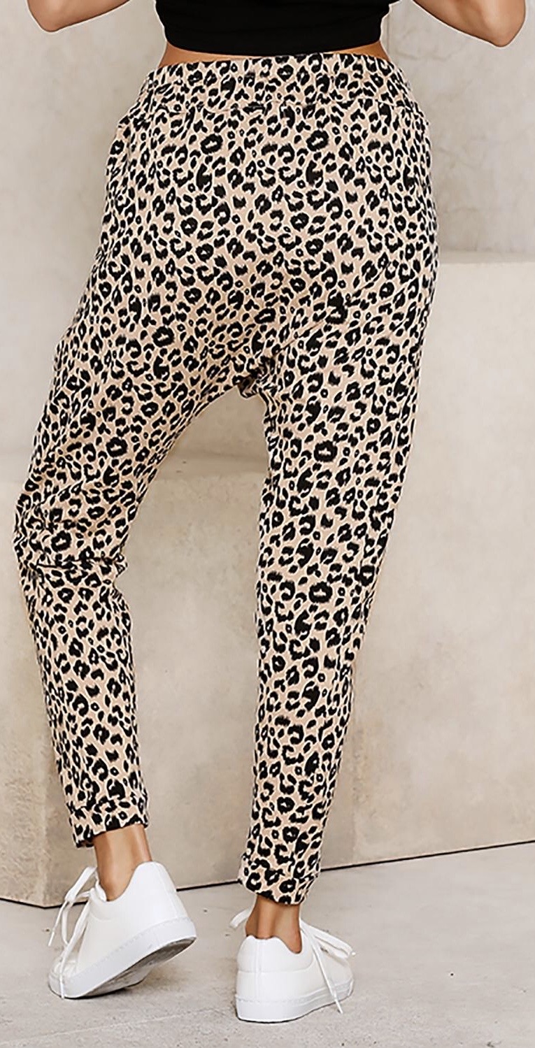 zara leopard trousers